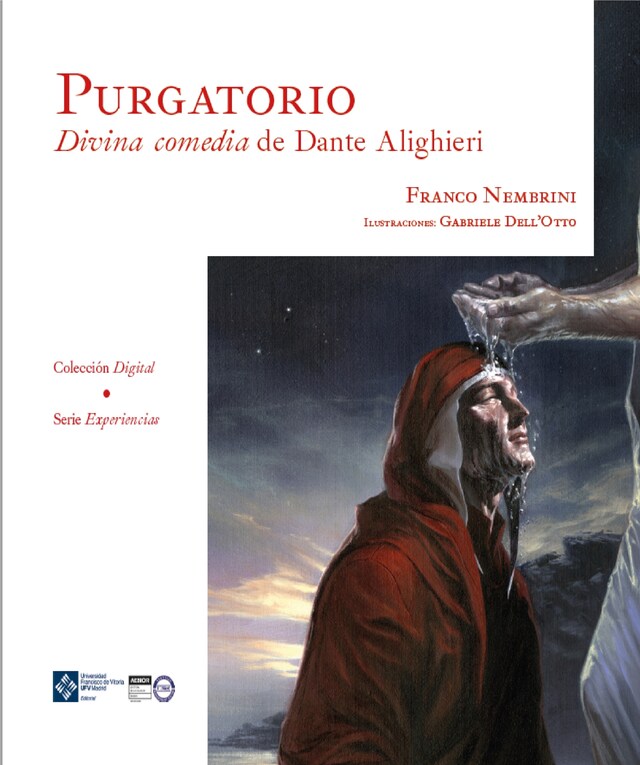 Kirjankansi teokselle Purgatorio. Divina comedia de Dante Alighieri