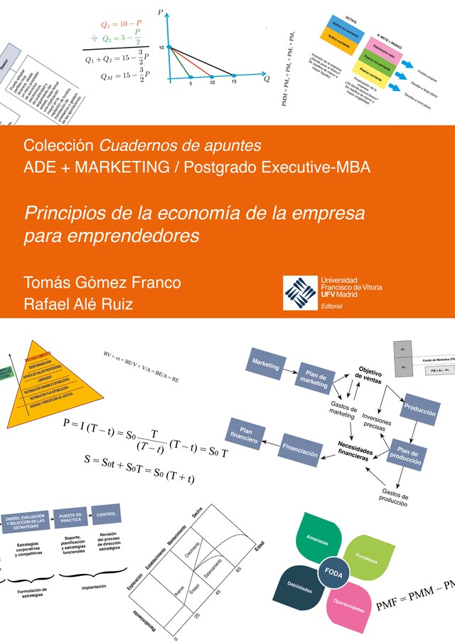 Kirjankansi teokselle Principios de la economía de la empresa para emprendedores