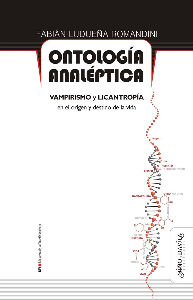 Kirjankansi teokselle Ontología analéptica