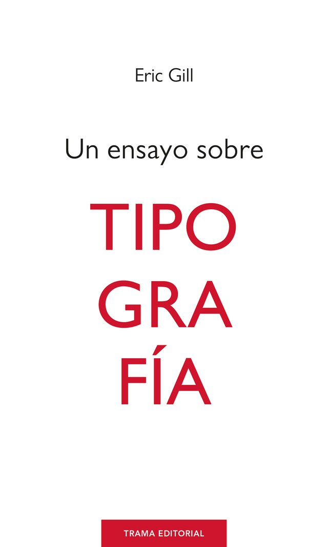 Portada de libro para Un ensayo sobre tipografía