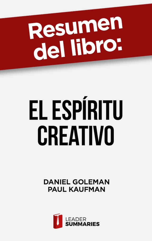 Kirjankansi teokselle Resumen del libro "El espíritu creativo" de Daniel Goleman