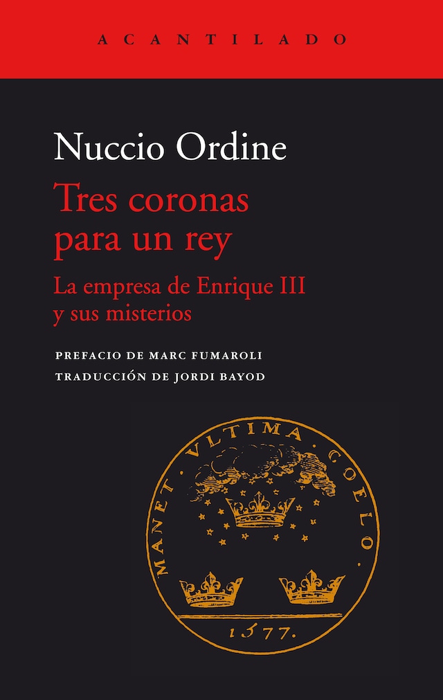 Book cover for Tres coronas para un rey