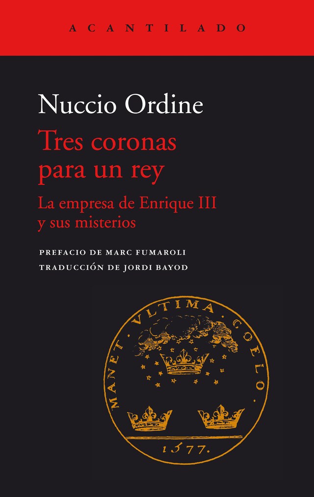 Copertina del libro per Tres coronas para un rey