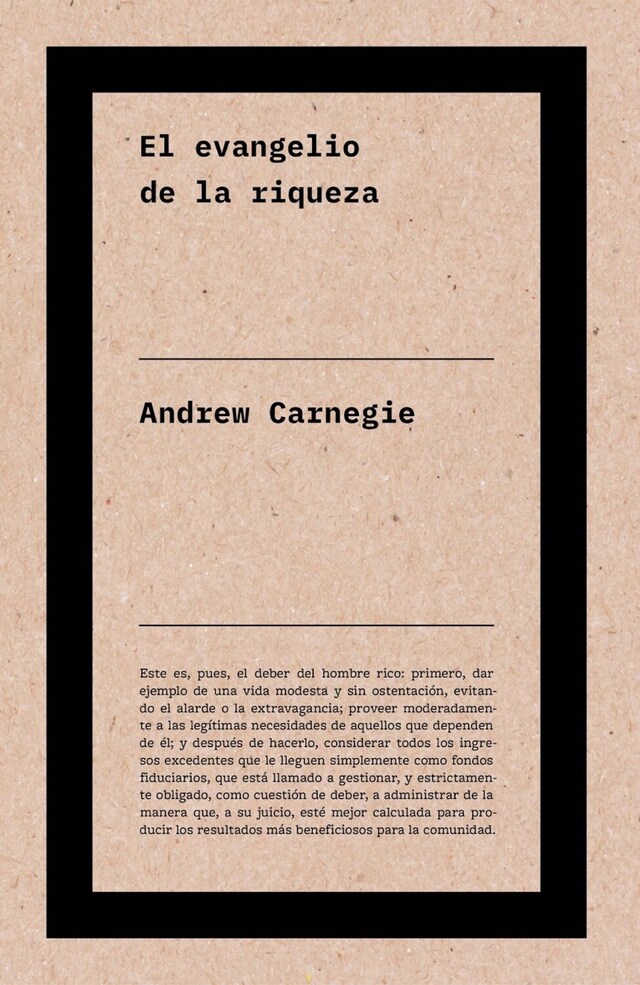 Book cover for El evangelio de la riqueza