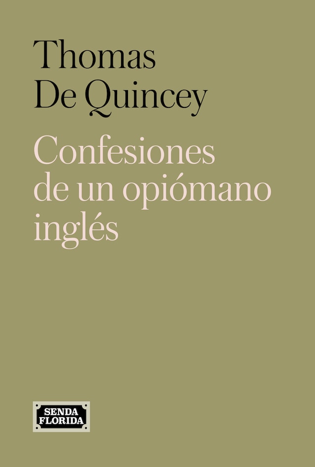 Book cover for Confesiones de un opiómano inglés