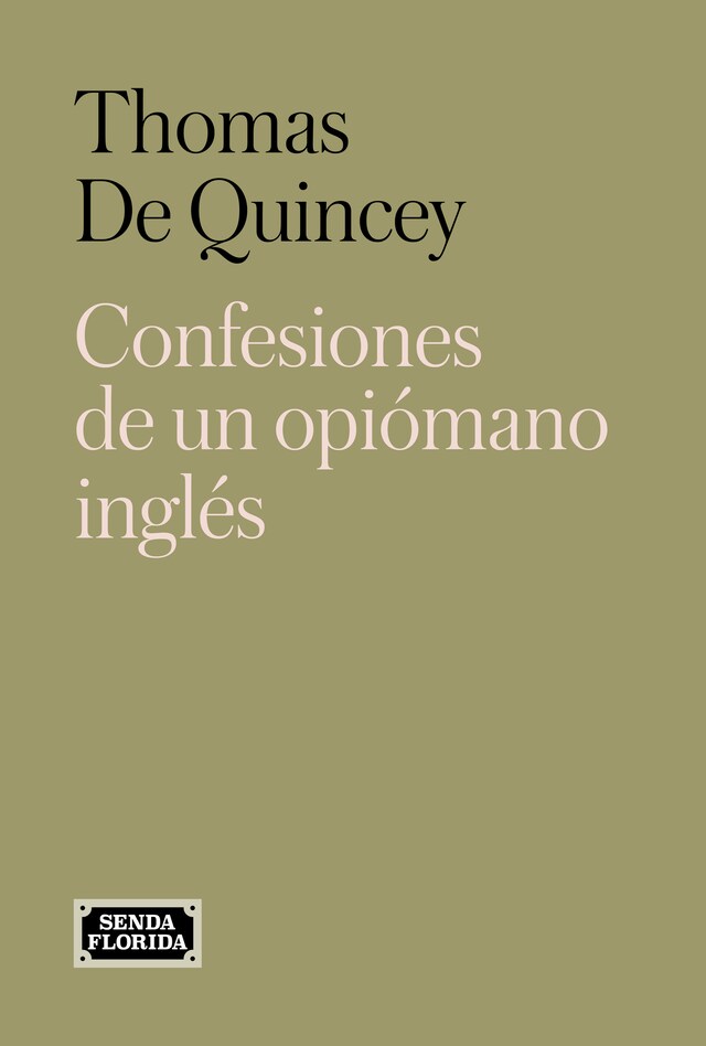 Portada de libro para Confesiones de un opiómano inglés