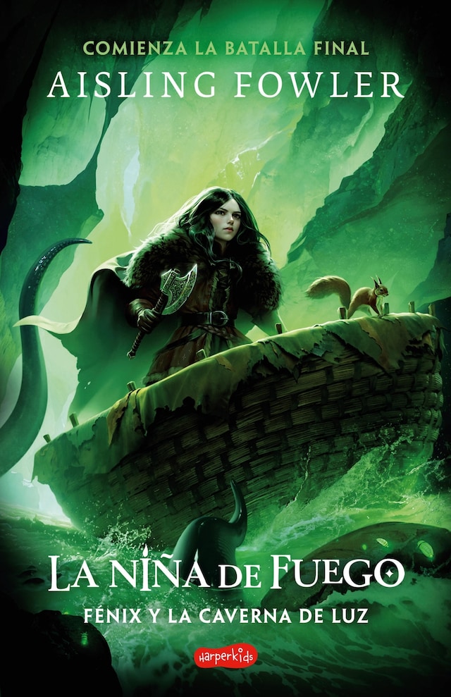 Book cover for La Niña de Fuego: Fénix y la Caverna de Luz (Libro 3)
