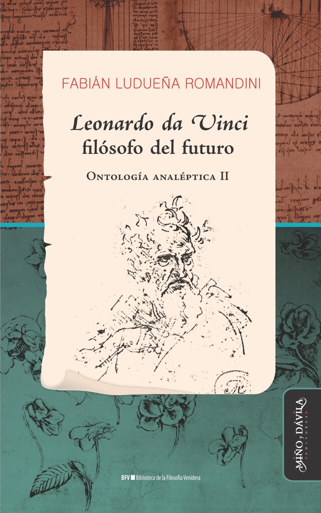 Portada de libro para Leonardo da Vinci, filósofo del futuro