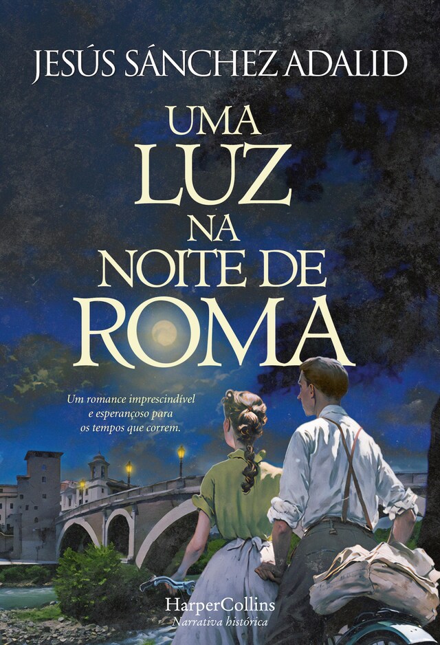 Book cover for Uma luz na noite de roma