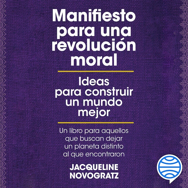 Couverture de livre pour Manifiesto para una revolución moral