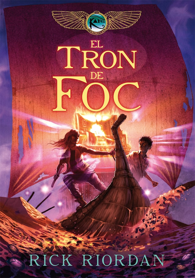Book cover for LES CRÒNIQUES DELS KANE 2: El tron de foc