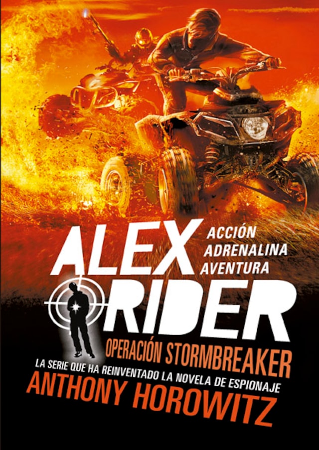 Boekomslag van Alex Rider 1. Operación Stormbreaker