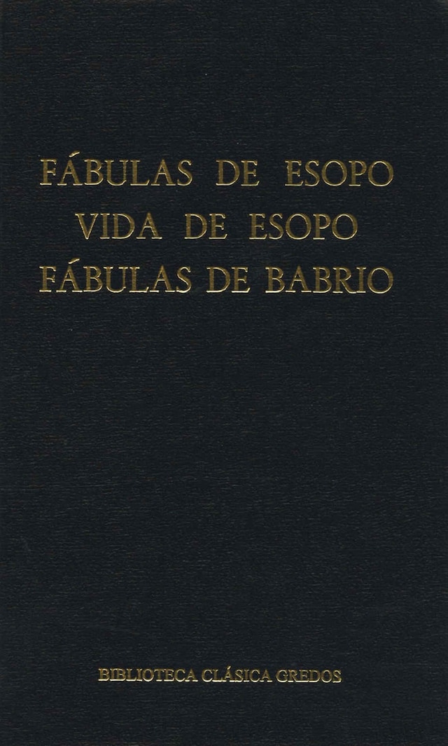 Buchcover für Fábulas de Esopo. Vida de Esopo. Fábulas de Babrio.