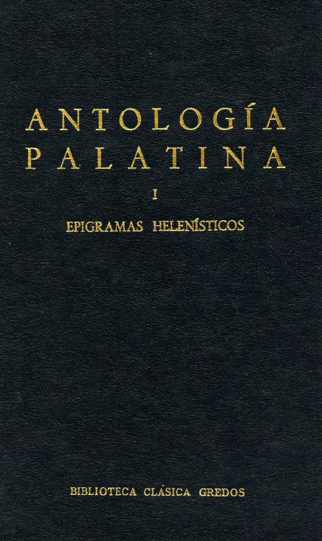 Book cover for Antología Palatina I