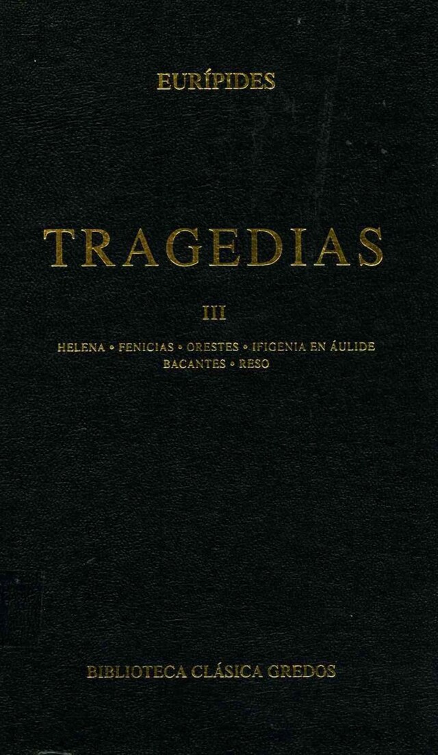 Book cover for Tragedias III