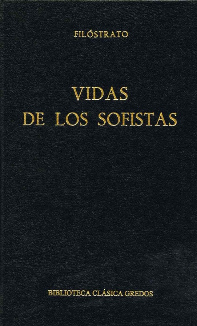 Book cover for Vidas de los sofistas