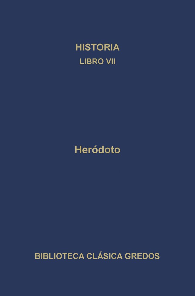 Book cover for Historia. Libro VII