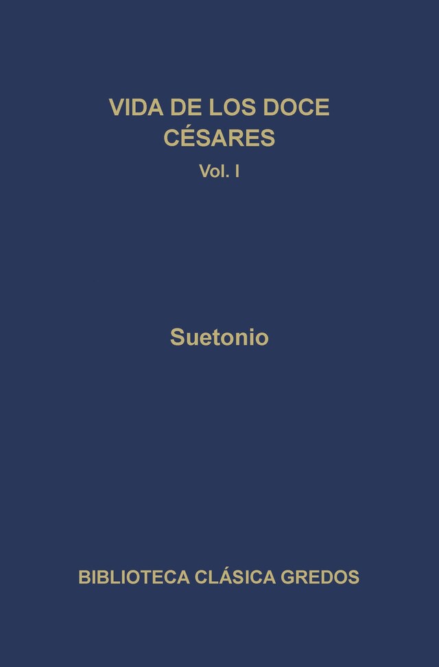 Book cover for Vida de los doce Césares I