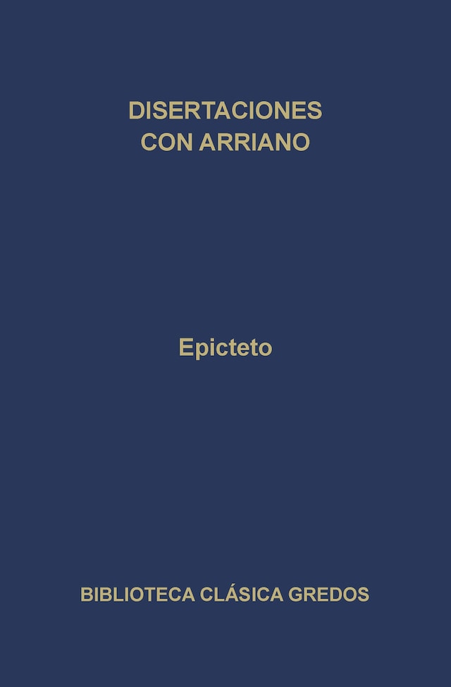 Book cover for Disertaciones por Arriano