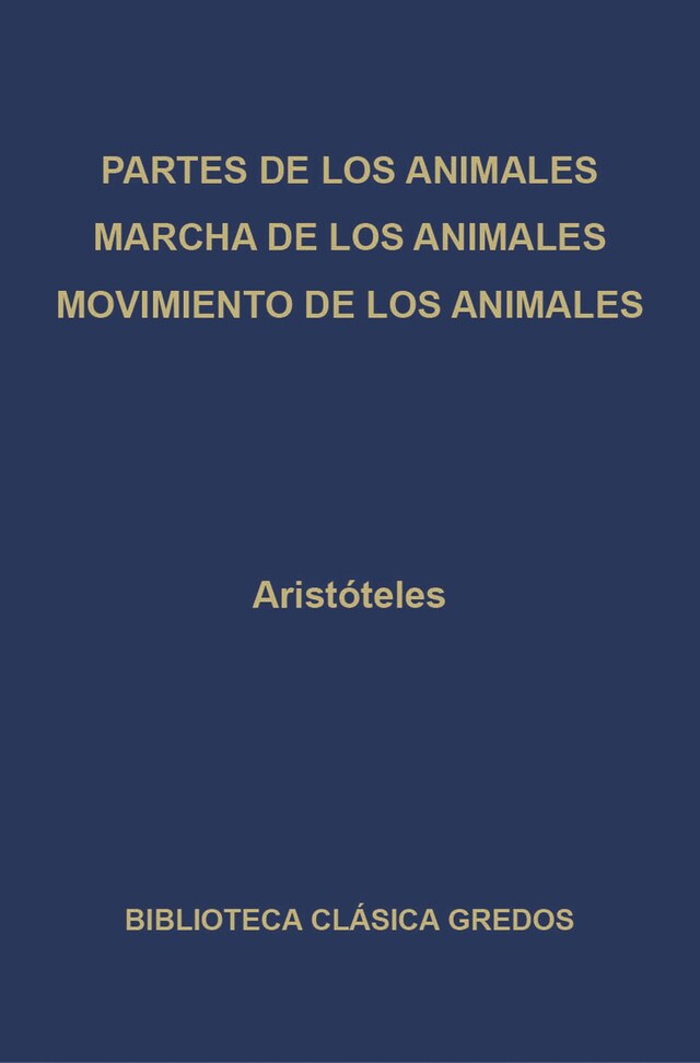 Bogomslag for Partes de los animales. Marcha de los animales. Movimiento de los animales.
