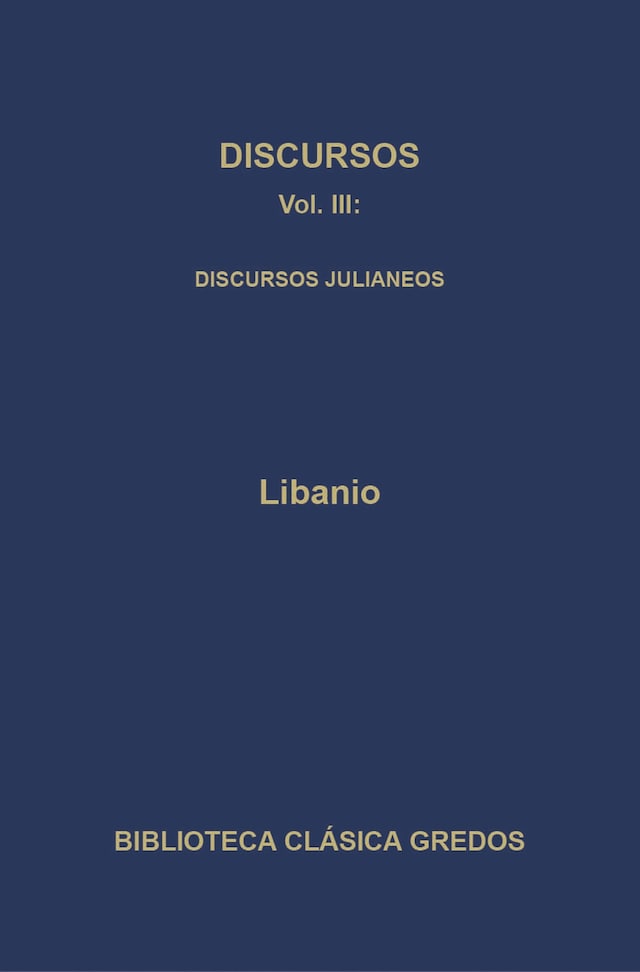Okładka książki dla Discursos III. Discursos julianeos.