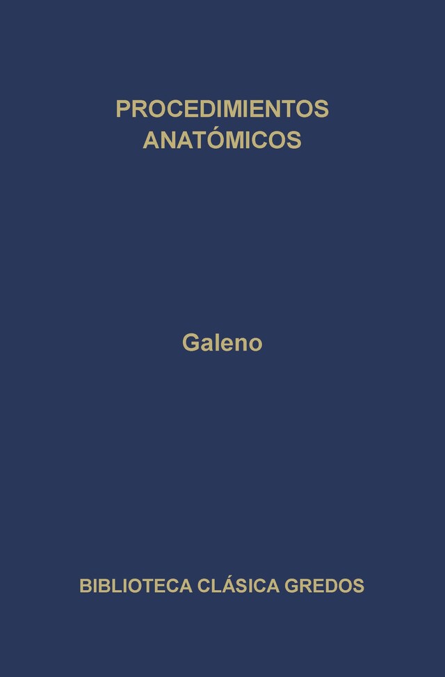 Kirjankansi teokselle Procedimientos anatómicos