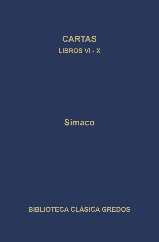Book cover for Cartas. Libros VI-X