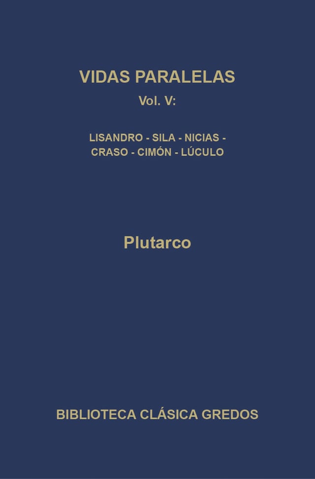 Book cover for Vidas paralelas V