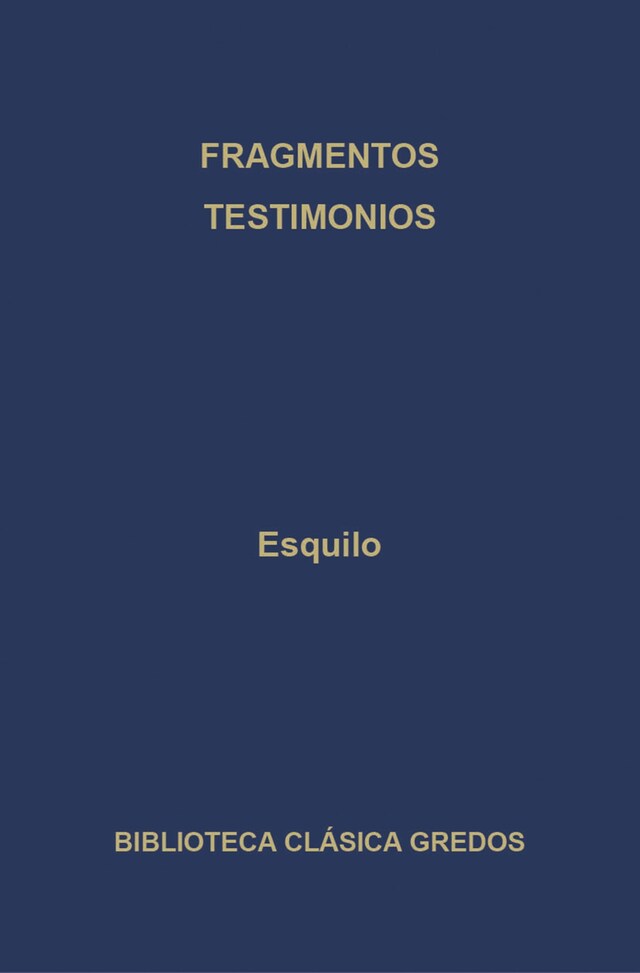 Book cover for Fragmentos. Testimonios.