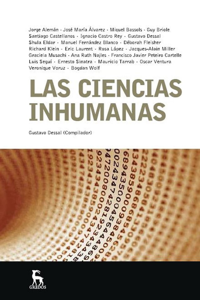 Kirjankansi teokselle Las ciencias inhumanas