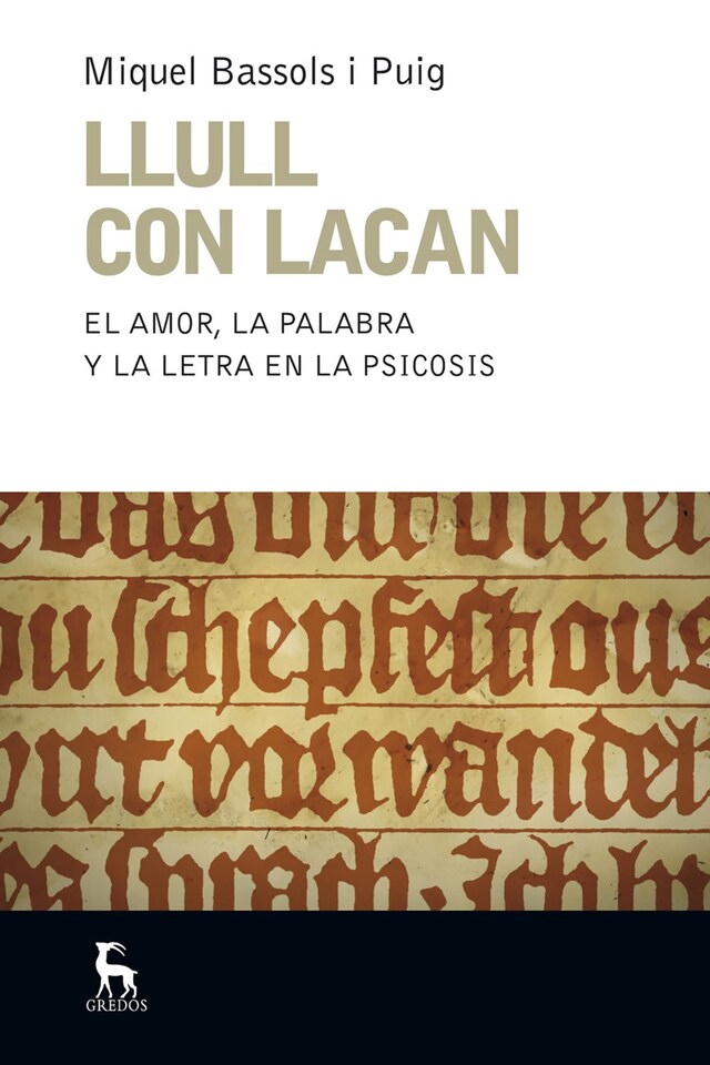 Book cover for Llull con Lacan