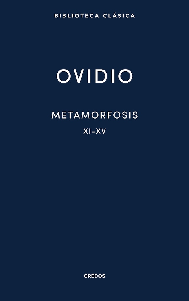 Book cover for Metamorfosis XI-XV