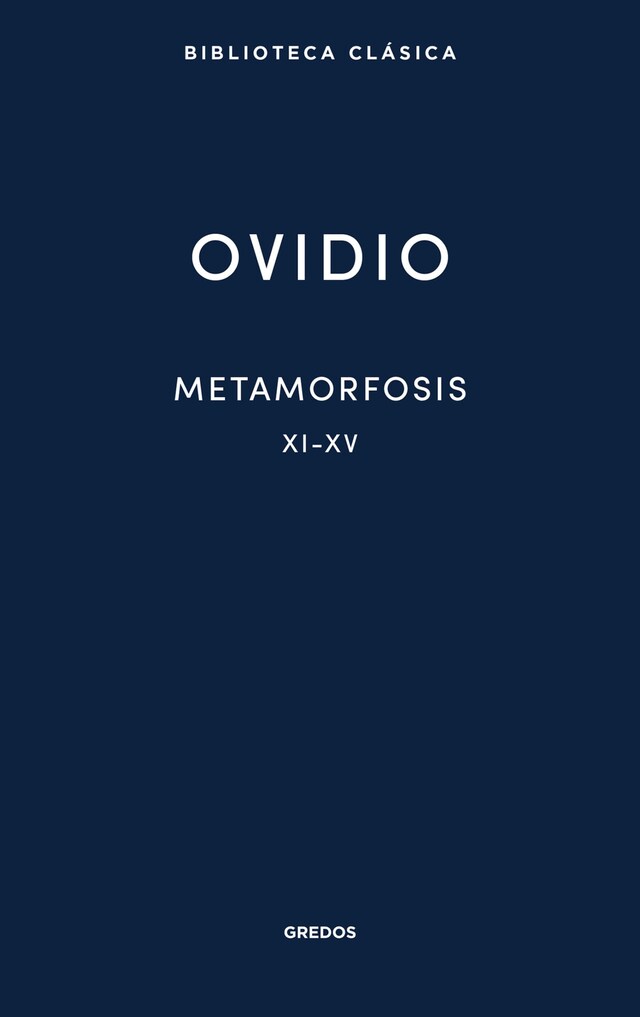 Book cover for Metamorfosis XI-XV