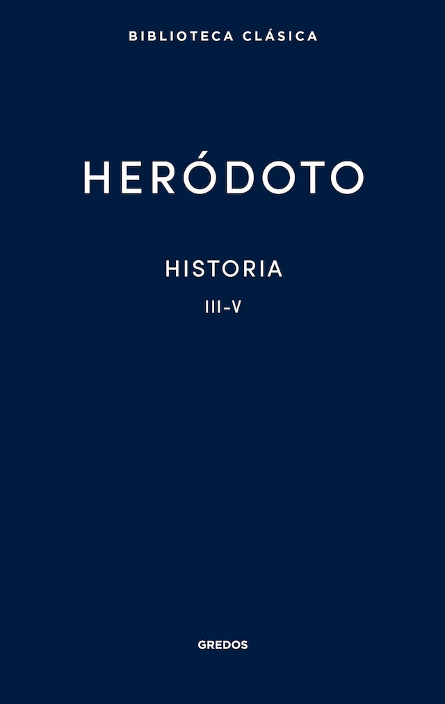 Portada de libro para Historia. Libros III-V