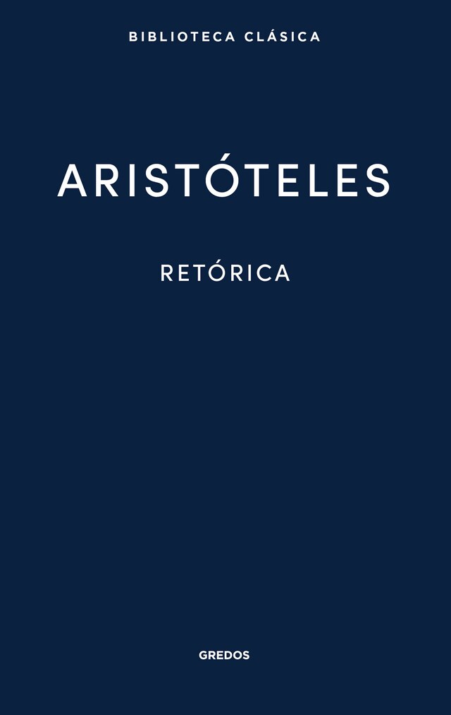 Portada de libro para Retórica