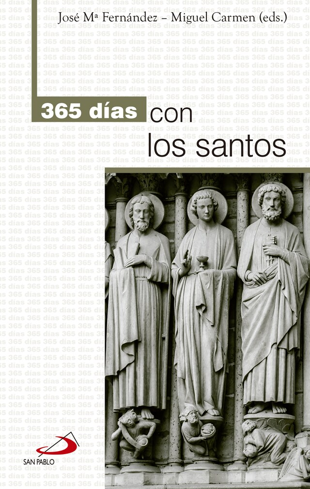 Couverture de livre pour 365 días con los santos