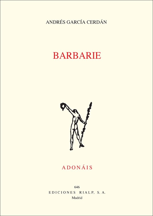 Couverture de livre pour Barbarie