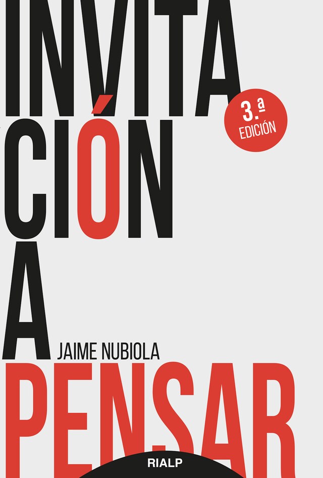 Copertina del libro per Invitación a pensar