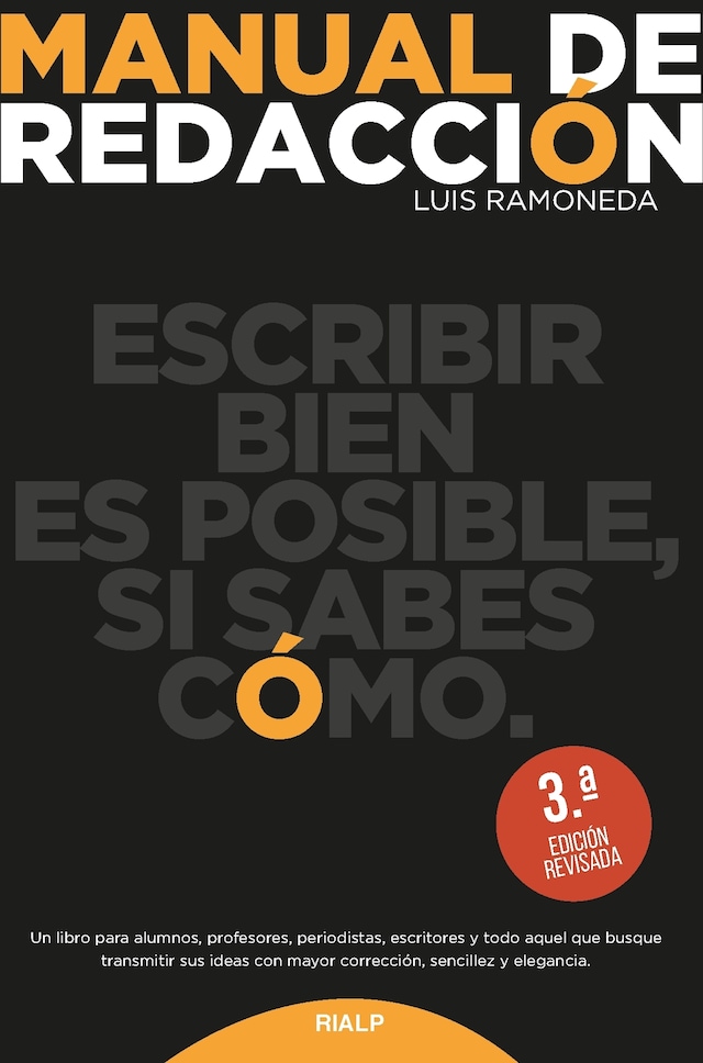 Book cover for Manual de redacción