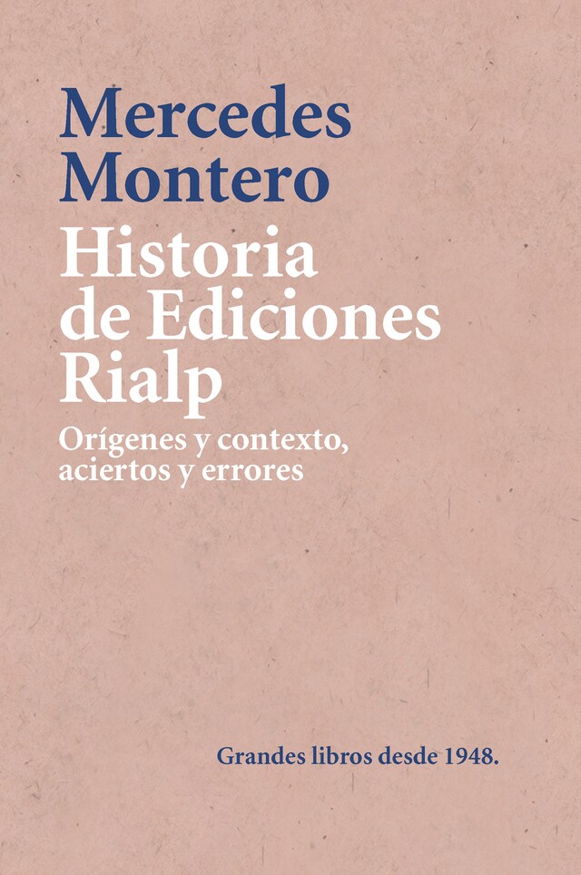 Book cover for Historia de Ediciones Rialp