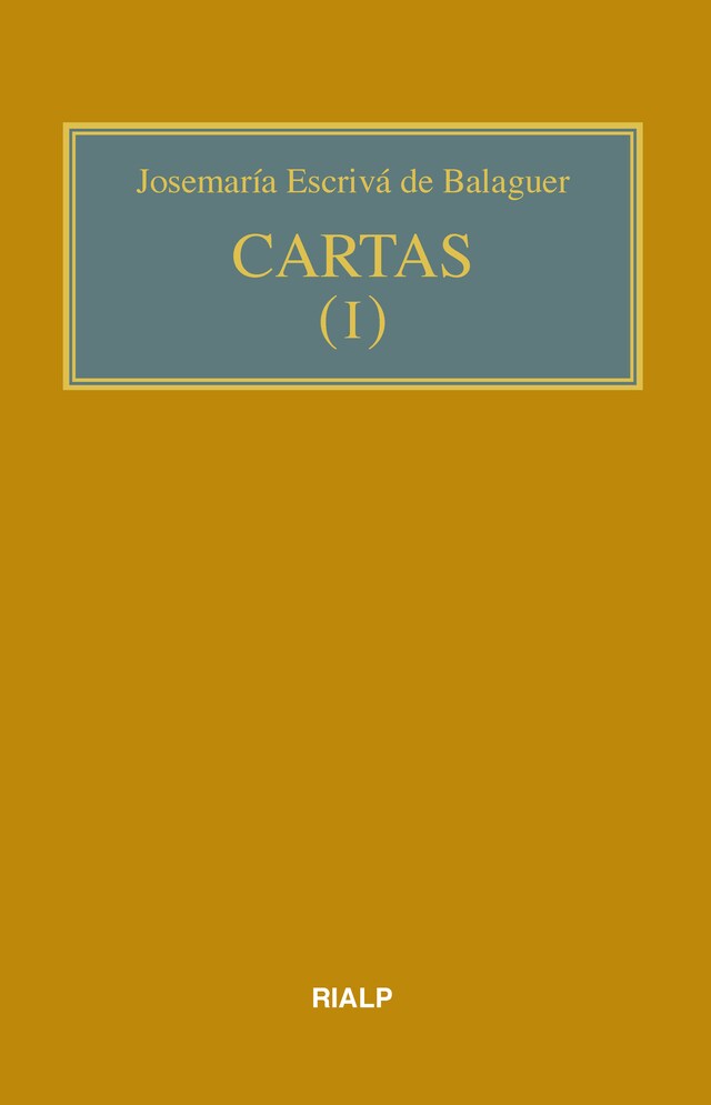 Book cover for Cartas I (bolsillo, rústica)