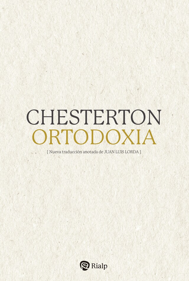 Book cover for Ortodoxia