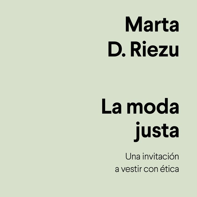 Book cover for La moda justa
