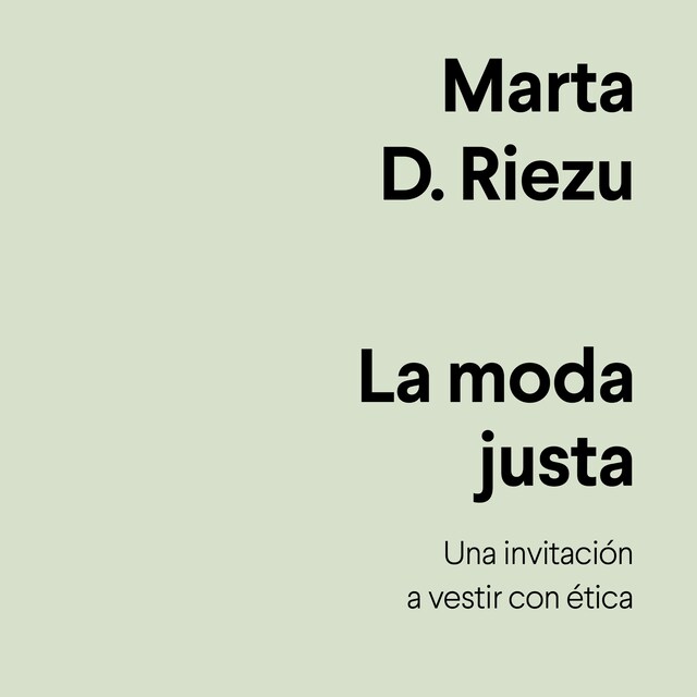 Copertina del libro per La moda justa