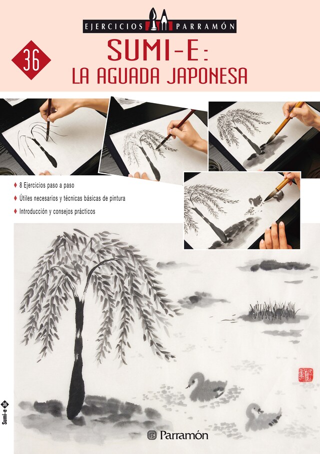 Bogomslag for Ejercicios Parramón. Sumi-e: la aguada japonesa