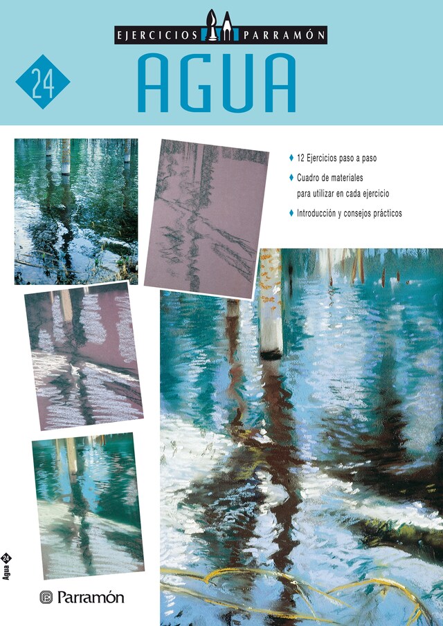 Portada de libro para Ejercicios Parramón. Agua