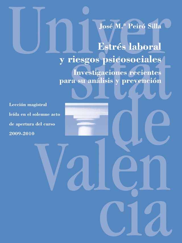 Book cover for Estrés laboral y riesgos psicosociales