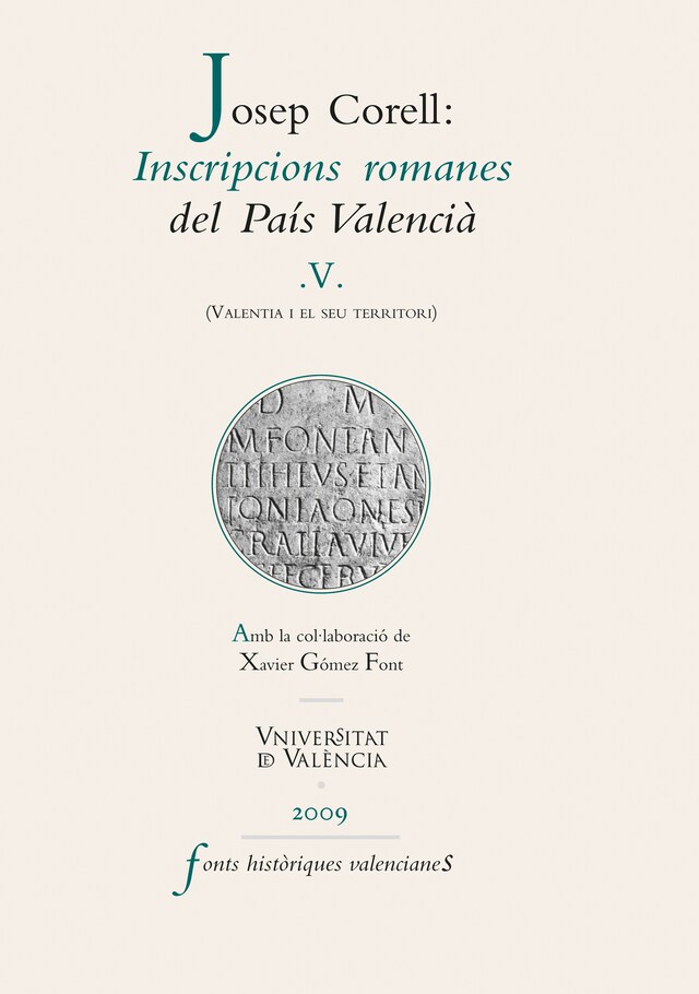 Book cover for Inscripcions romanes del País Valencià, V