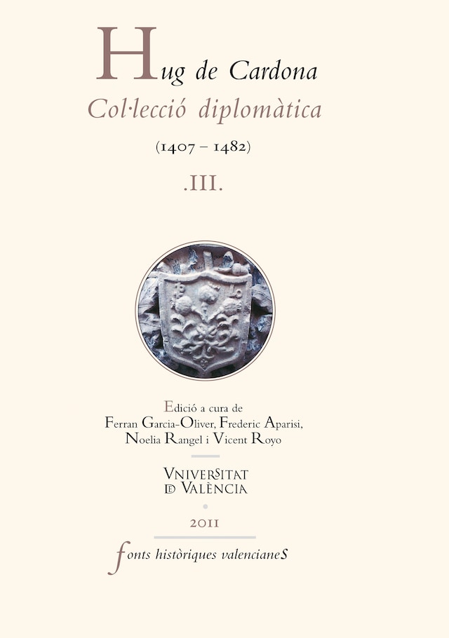 Book cover for Hug de Cardona, III