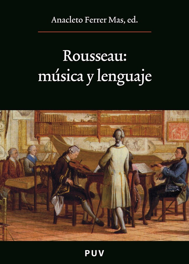 Kirjankansi teokselle Rousseau: música y lenguaje